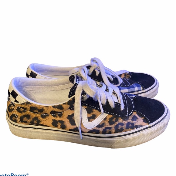 vans leopard and plaid